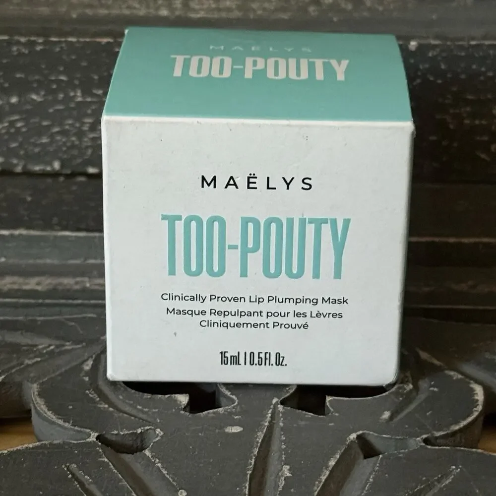 MAËLYS TOO-POUTY Lip Plumping Mask 15ml Vegan Cruelty Free NEW Sealed